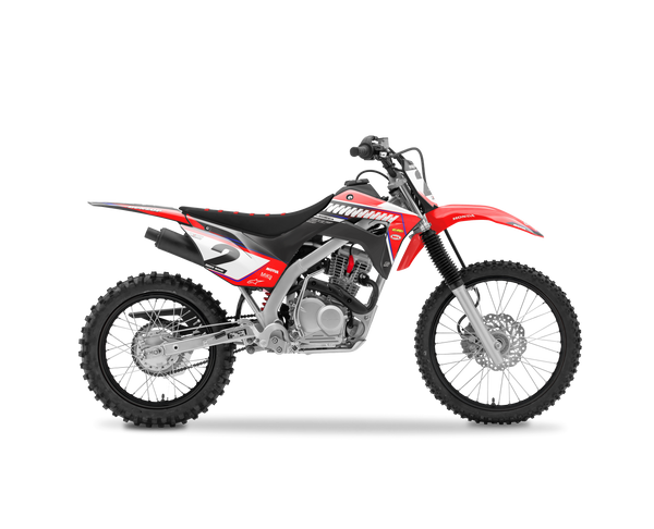 Honda Zip Red Blue Graphic Kit - CRF CR XR Models | All Years