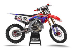 Honda Troy Red Graphic Kit - CRF CR XR Models | All Years