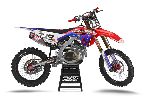 Honda Troy Red Graphic Kit - CRF CR XR Models | All Years