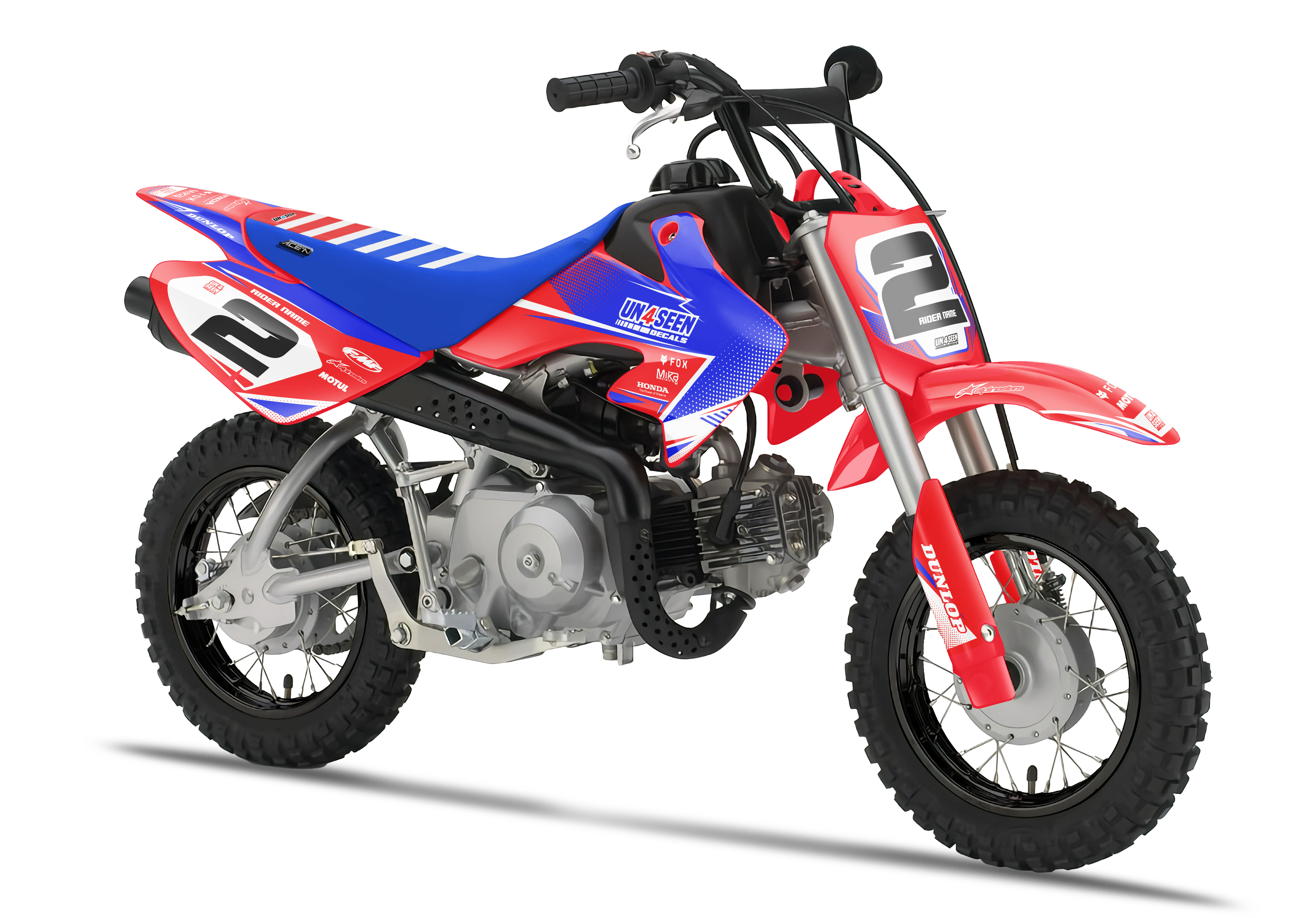 Crf50 Graphics Kit - Hammer Blue