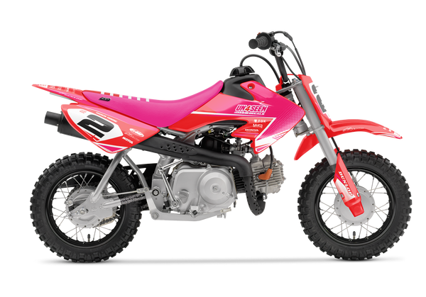 Honda Hammer Pink Graphic Kit - CRF CR XR Models | All Years