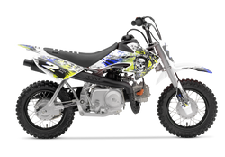 Honda Skulls Yellow Graphic Kit - CRF CR XR Models | All Years