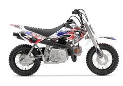 Honda Skulls Red Graphic Kit - CRF CR XR Models | All Years