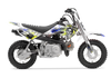 Honda Crf50 Graphics Kit - Skulls Yellow