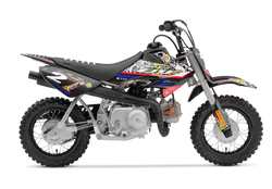 Honda Sticker Bomb Red Graphic Kit - CRF CR XR Models | All Years