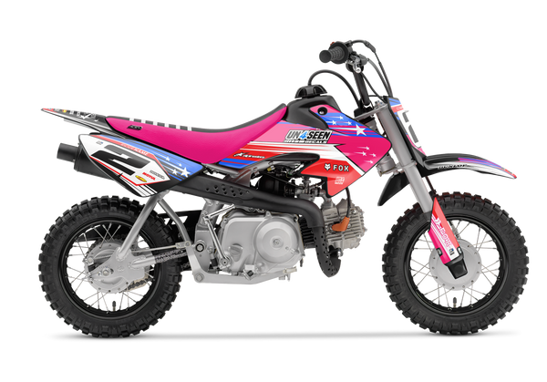 Honda Sky Pink Graphic Kit - CRF CR XR Models | All Years