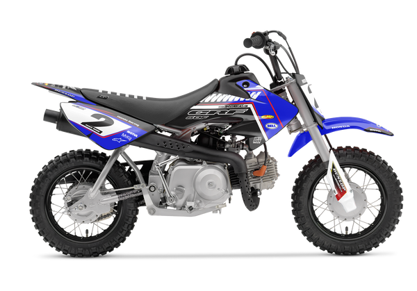 Honda Zip Blue Graphic Kit - CRF CR XR Models | All Years
