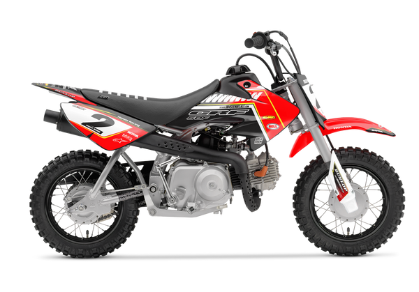 Honda Zip Red Graphic Kit - CRF CR XR Models | All Years