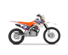 Honda Crf125f Graphic Kit - Swimmers Orange