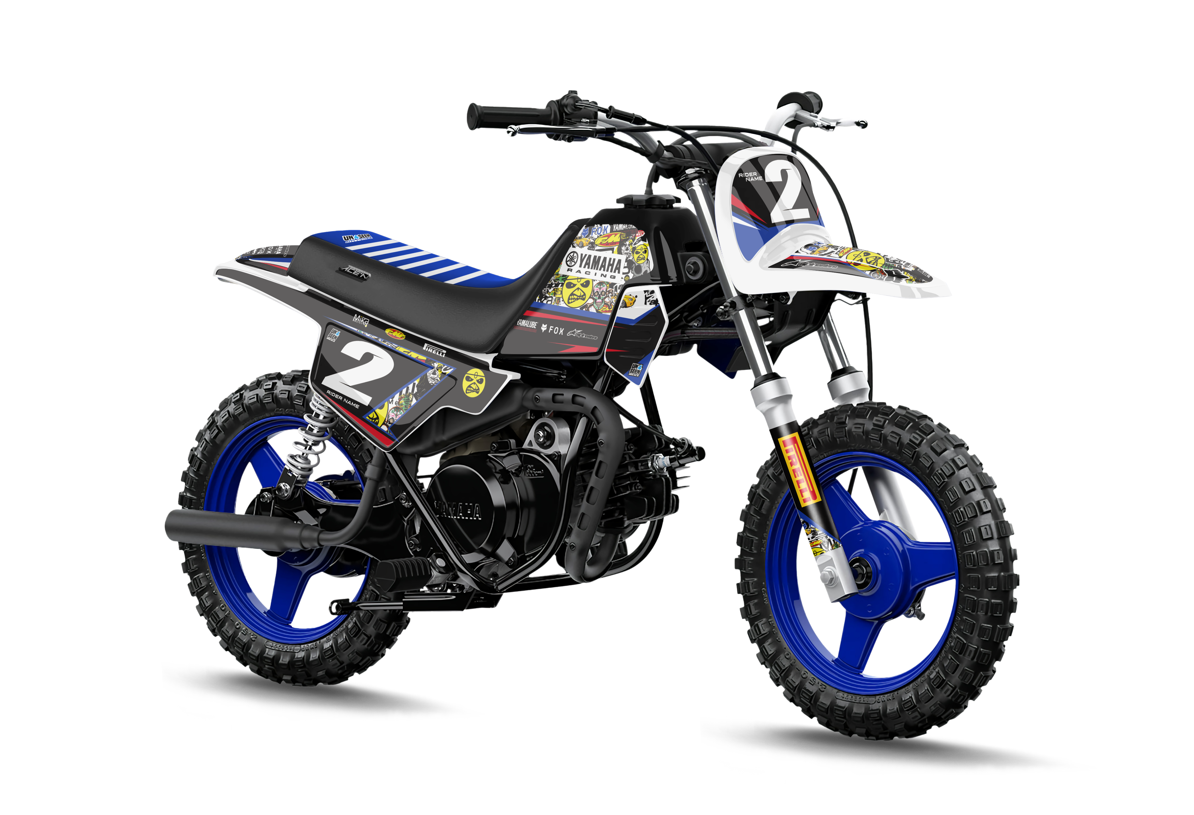 Star Racing Pw50 Pw50 Graphics Kit - Sticker Bomb New Zealand