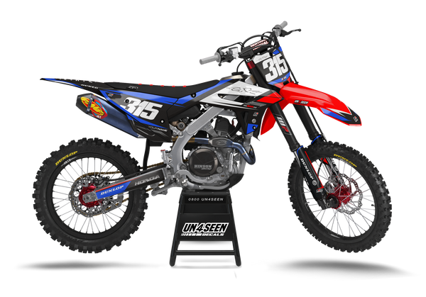 Honda Citrus Blue Graphic Kit - CRF CR XR Models | All Years