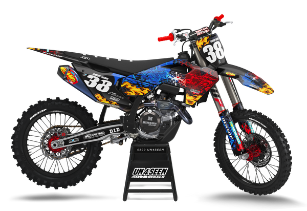 Husqvarna Dragons In Flames Graphic Kit - TC FC TE TX FE FS FX Models | All Years