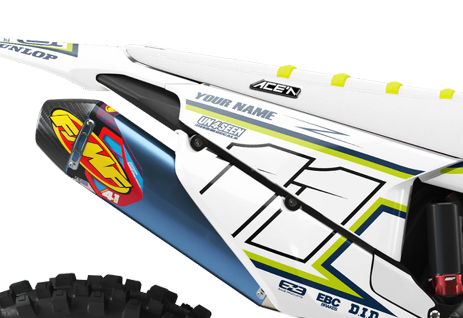 husqvarna Graphics Kit - strider white New Zealand