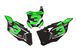 Kawasaki Rush Number Background - KK KXF KDX KLX Models | All Years