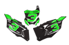 Kawasaki Number Background Decals - Rush