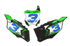 Kawasaki Number Background Decals - Rush