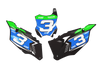 Kawasaki Number Background Decals - Rush