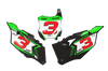 Kawasaki Number Background Decals - Rush
