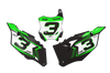 Kawasaki Number Background Decals - Rush