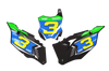Kawasaki Number Background Decals - Rush