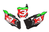 Kawasaki Number Background Decals - Rush