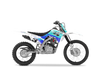 Honda Crf125f Graphic Kit - Hazzy Aqua