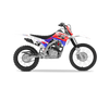Honda Crf125f Graphic Kit - Hazzy Red