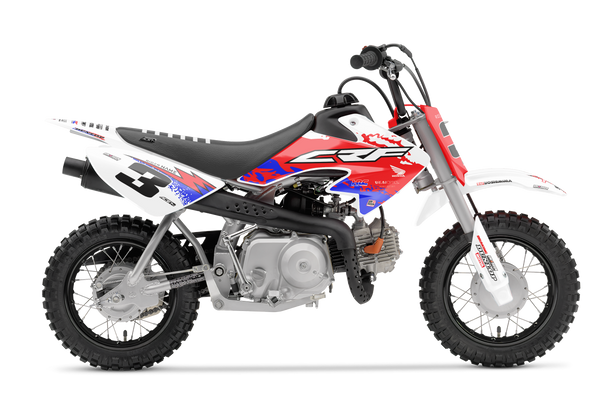 Honda Hazzy Red Graphic Kit - CRF CR XR Models | All Years