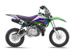 Kawasaki Match Purple Graphic Kit - KK KXF KDX KLX Models | All Years