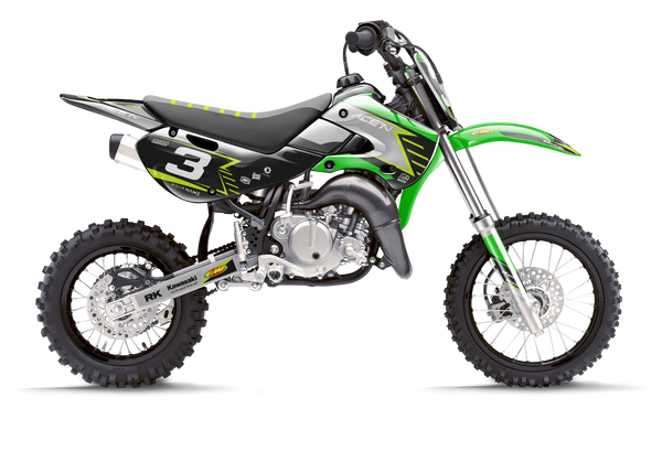 Kawasaki Match Lime Graphic Kit - KK KXF KDX KLX Models | All Years