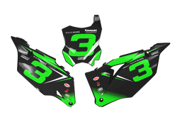 Kawasaki Tomac Number Background - KK KXF KDX KLX Models | All Years