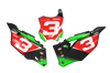 Kawasaki Number Background Decals - Tomac