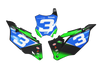 Kawasaki Number Background Decals - Tomac