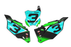 Kawasaki Number Background Decals - Tomac