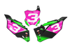 Kawasaki Number Background Decals - Tomac