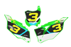 Kawasaki Number Background Decals - Ace