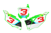 Kawasaki Number Background Decals - Ace
