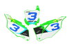 Kawasaki Number Background Decals - Ace