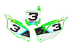 Kawasaki Number Background Decals - Ace
