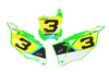 Kawasaki Number Background Decals - Ace