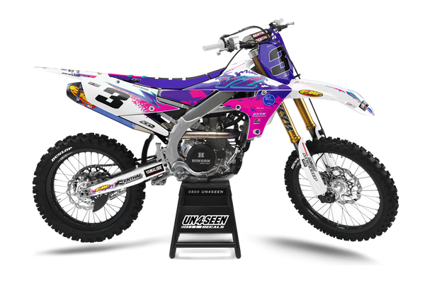 Yamaha Hazzy Pink Graphic Kit - YZ YZF WR TTR PW Models | All Years