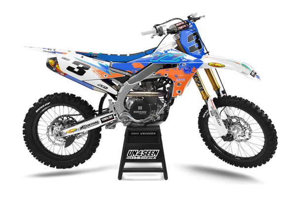 Yamaha Hazzy Orange Graphic Kit - YZ YZF WR TTR PW Models | All Years