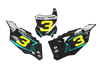 Kawasaki Number Background Decals - Cast