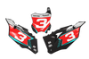 Kawasaki Number Background Decals - Cast