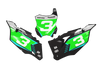 Kawasaki Number Background Decals - Cast