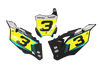 Kawasaki Number Background Decals - Cast