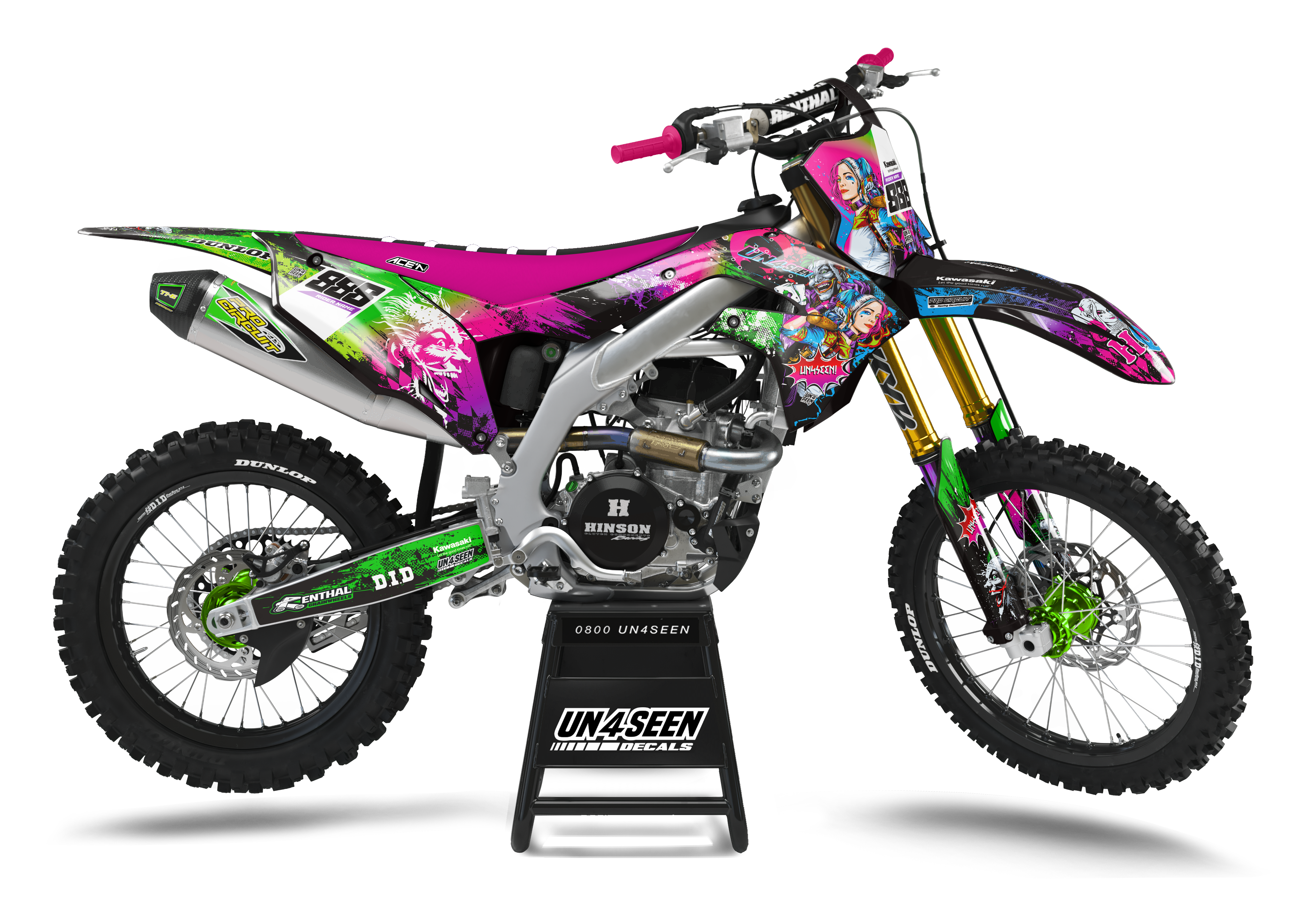 Kawasaki Graphics Kit - Harley Quin