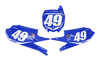 Yamaha Number Background Decals - AMA