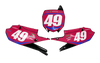 Yamaha Number Background Decals - AMA