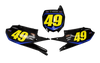 Yamaha Number Background Decals - AMA